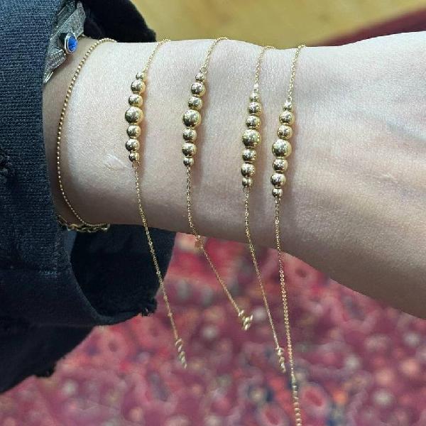 دستبند طلا گوی درشت