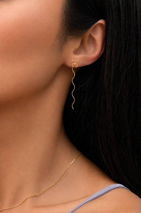 گوشواره کرلی پروانه